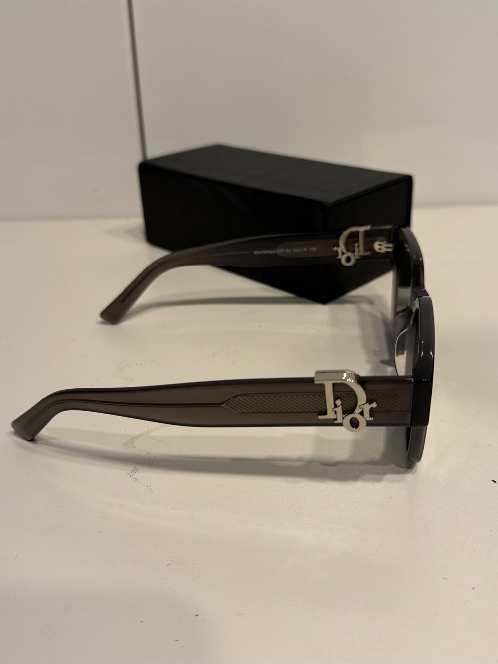 Like new Dior Oblique SIF Transparent men’s Black Square Sunglasses